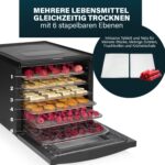 Princess Food Dehydrator 550W mit 6 Edelstahl-Einschüben – Touchscreen & 48h Timer – Bild 5