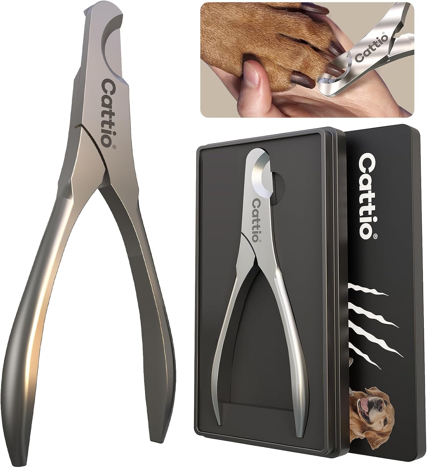 Cattio Profi Nagelknipser für Hunde – Edelstahl, scharf & ergonomisch