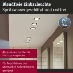 Paulmann Cole Coin Einbaustrahler 3-Stufen Dimmbar – LED Deckenleuchte Schwarz/Gold – Bild 5