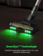 Ultenic U15 Akku Staubsauger 55 kPa – Kabellos mit GreenEye & Anti-Haar-Technologie – Bild 4