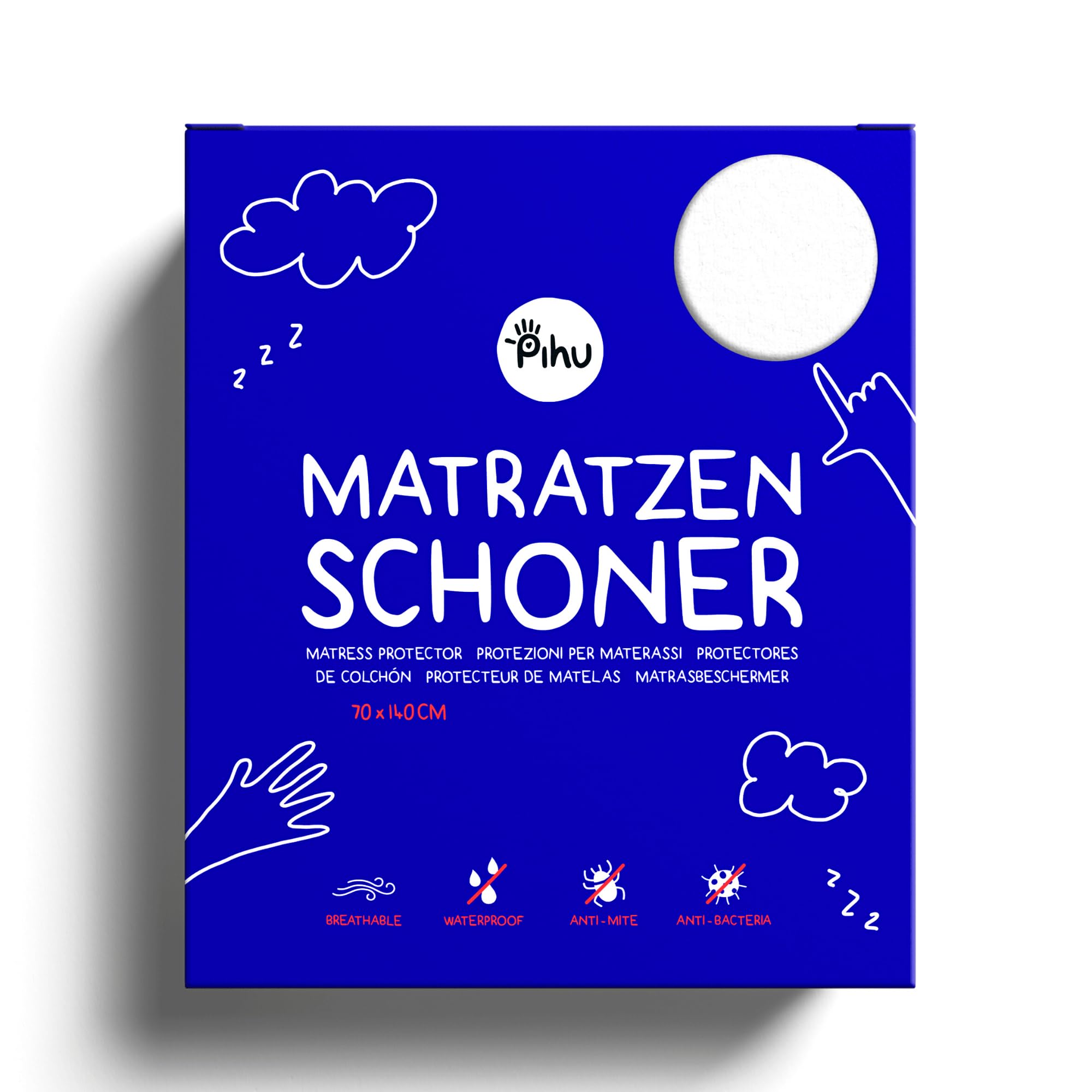 Pihu Matratzenschoner wasserdicht – Schutz für Baby-, Kinder- & Erwachsenenbetten