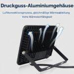 FUPE LED Strahler Außen 50W 5000LM – IP65 Wasserdicht für Garten & Hof (2er Set) – Bild 9