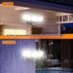 KIBTOY 240 LED Bewegungsmelder Aussen – 1500 Lm Batterie-Sicherheitsleuchte IP65 – Bild 6