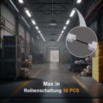 Modlicht LED Feuchtraumleuchte 60 cm – 18W 5000K Kaltweiss IP65 Deckenleuchte – Bild 3