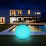 infray Solarkugel 30cm mit 9 Farbmodi – IP67 Solarleuchte für Garten & Pool