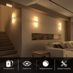 ChangM LED Wandleuchte 12W mit Drehschalter – Warmweiss Innenleuchte für jeden Raum – Bild 3