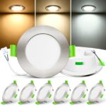 ALUSSO 6er Set LED Einbaustrahler 12V – Ø55-68mm Deckenspots mit 3 Farbtemperaturen
