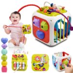 AiTuiTui 7 in 1 Montessori Motorikwürfel – Sensorisches Lernspielzeug für Kinder ab 2 Jahren