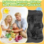 SAIMAND Baby Spielzeug 6–12 Monate: 16er Obst & Gemüse Plüsch-Set mit Rassel & Knisterpapier – Bild 6