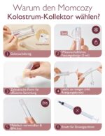 Momcozy Kolostrum-Sammler 6er-Set – Wiederverwendbarer Muttermilch-Sammler BPA-frei – Bild 6