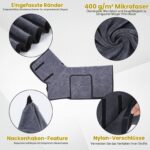 PETTOM Hundebademantel mit Hohem Kragen – Extra Saugfähig & Schnelltrocknend für alle Grössen – Bild 7