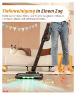 ElecKeys Akku Staubsauger 55KPa/650W, 65 Min Laufzeit – Kabellos Faltbar für Tierhaare – Bild 2