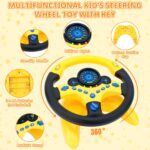 deAO Kinderlenkrad mit 360° Rotation – Fahrsimulator Spielzeug für frühe Entwicklung – Bild 6