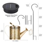 ZKLiLi Solar-Gießkanne mit LED-Lichtern – Wasserdichte Gartendekoration mit Kaskaden-Effekt – Bild 4