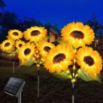 Homeleo Solar Sonnenblumen 3er-Set – LED Gartenbeleuchtung mit Automatik & Wasserschutz – Bild 8
