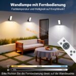 HANDSONIC LED Wandleuchte mit Bewegungsmelder – 10000 mAh Akku, Fernbedienung & 3 Farbtemperaturen – Bild 5