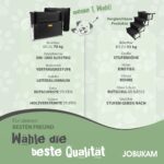 JOBUKAM Hundetreppe Auto 80 cm klappbar – Einstiegshilfe für grosse Hunde bis 70 kg – Bild 5