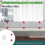 Froadp Bettgitter 150 cm mit höhenverstellbarem Rausfallschutz – Flexibles Kinderbettschutzgitter für 0–3 Jahre – Bild 4