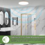 LEZOE LED Deckenleuchte 15W 2050lm mit 5.8G Radar-Bewegungsmelder – IP54 Sensorlampe für Badezimmer, Flur, Garage, Treppen Ø25cm – Bild 4