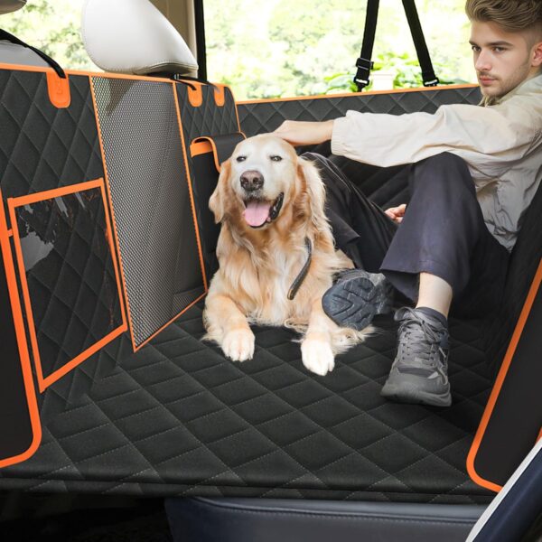 pecute Hundesitzbezug 135x63 cm mit harter Unterseite – Wasserdicht & rutschfest für Autos