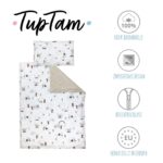 TupTam Kinder Wendebettwäsche 135x100 cm – Baumwolle mit Reissverschluss – Bild 3