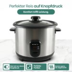 Emerio Reiskocher 1,5L mit Warmhaltefunktion – Automatischer Schongarer für perfekten Reis – Bild 4