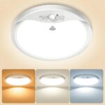 zemty 22cm LED-Deckenlampe mit PIR-Bewegungsmelder – 1800lm, 3 Modi, Wasserdicht
