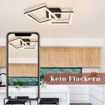 Homefire LED-Deckenleuchte 24W Schwarz – Modernes 2er Set für Küche & Wohnzimmer – Bild 9