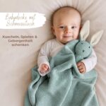 DIKOS SCHMUSE-Hase 2-in-1 Babydecke – Bio-Baumwolle mit GOTS & OEKO-TEX für Neugeborene – Bild 3