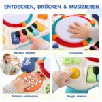 Fajiabao 6-in-1 Baby Spieltisch mit Musik & Licht – Lernspielzeug ab 12 Monate – Bild 6