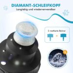 ETENTOUS Krallenschleifer für Hunde – Elektrisch mit LED-Licht & 3 Schleifaufsätzen – Bild 2