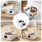 HOSPAOP Futterautomat Nassfutter 350 ml – Intelligenter Katzenfutter Automat mit Infrarot Sensor & USB Akku – Bild 7