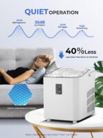 FOHERE Eiswürfelmaschine 14 kg/24h – Tragbar mit Selbstreinigung & 2 Grössen – Bild 7
