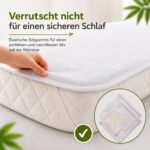FlyIdeas Wasserdichter Matratzenschoner 90x55 cm (2 Stk.) – Zertifizierter Bambus für Babybetten – Bild 9