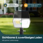 Linkind Solar Strahler mit Bewegungsmelder 3000K & 6500K – IP67 Gartenleuchte, 3er Set – Bild 5