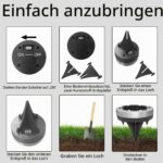 8er Set Solar Bodenleuchten Aussen mit 8 LEDs – Warmweiss IP65 Edelstahl für Garten & Gehweg – Bild 5