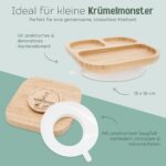 Bärenfreunde Babyteller personalisiert – Bambus-Kinderteller mit Saugnapf & Lasergravur – Bild 5