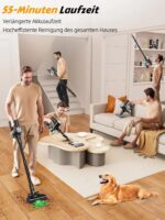 SUXIANGVAC Akku Staubsauger 500W/55kPa – Kabelloses Reinigungssystem für Tierhaare & Hartböden – Bild 5