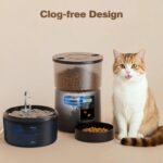 VOUAAOOD 2-in-1 Futterautomat & Katzenbrunnen – Programmierbar mit 6 Mahlzeiten für Katzen – Bild 8