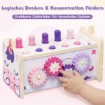 Lehoo Castle Hammerspiel Holzspielzeug ab 1 Jahr – Montessori Motorikspielzeug für Kleinkinder – Bild 7
