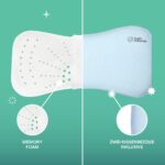 Koala Babycare Babykissen gegen Plagiozephalie bis 36 Monate – Memory Foam Kopfkissen – Bild 5