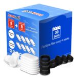 TOMXCUTE Ersatzfilter-Set für Katzenbrunnen – 16 Stück Kohle- & Schaumfilter – Bild 2