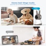 ieGeek Babyphone 2K 5" WLAN PTZ 360° – HD Nachtsicht mit App-Steuerung für Eltern – Bild 3