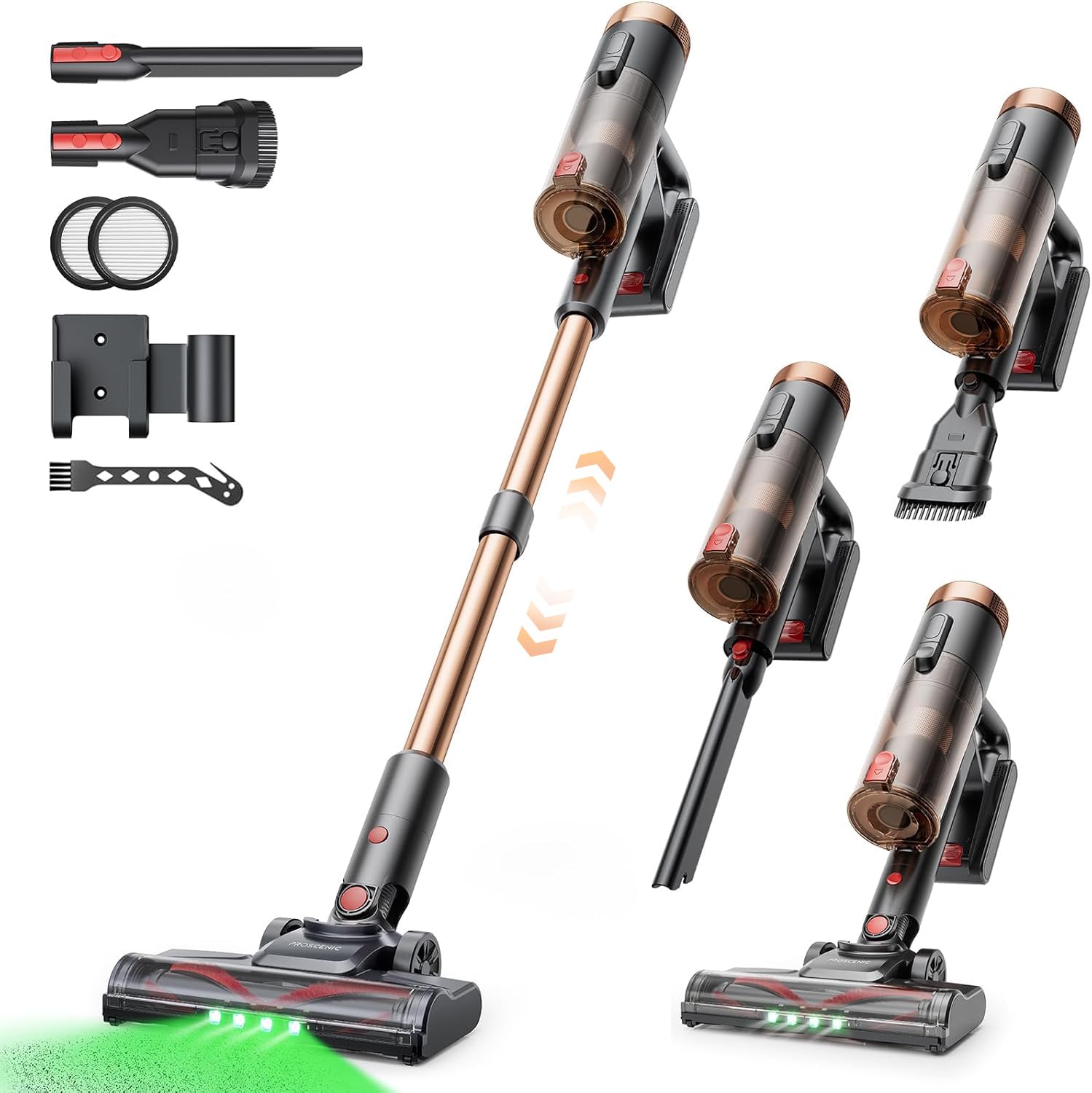 Proscenic P11 Ultra+ Akkustaubsauger 50kPa – Kabelloser Staubsauger für Tierhaare & Hartböden