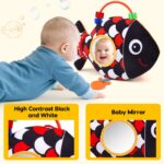 Lypsochaat Fisch-Kuscheltier mit Spiegel – 7-in-1 Sensorik Spielzeug für Babys 0–12 Monate – Bild 3