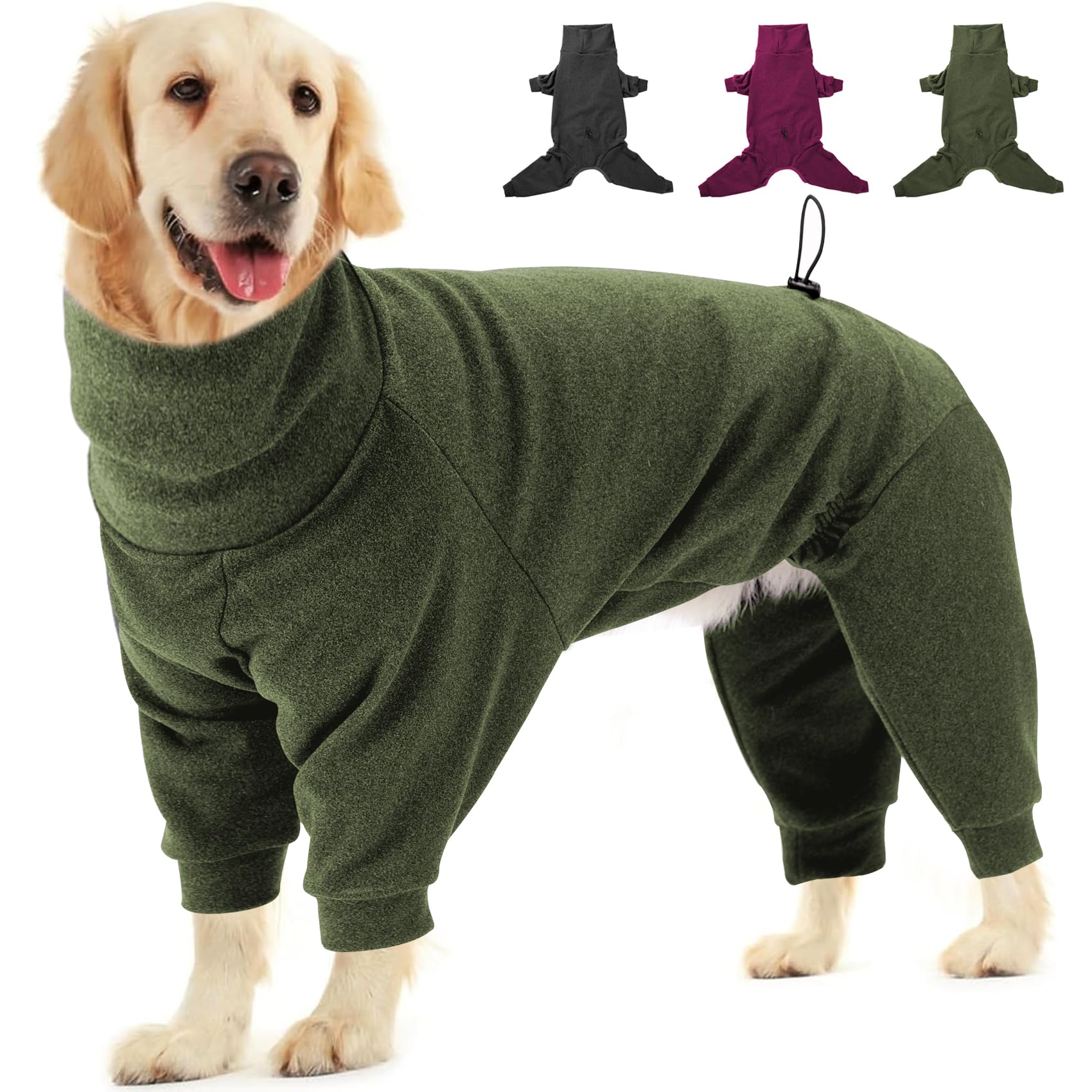 Dotoner Fleece Hundepullover mit Beinen – Wärmender Wintermantel für kleine bis grosse Hunde