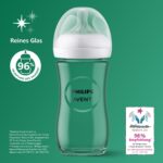 Philips AVENT Natural Response Glas-Babyflasche 2 x 240 ml – Stillfreundlich für 3–6 Monate – Bild 2