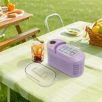 whsiodj Eiswürfelbereiter 120W – Tragbare Eismaschine mit 8 Würfeln pro Zyklus für Zuhause & Auto – Bild 3