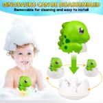 Gigilli Dinosaurier Badespielzeug mit USB-Aufladung – Wasserspray & LED-Licht für Kleinkinder – Bild 2