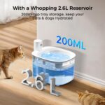 Nenozi Katzenbrunnen 2.6L Kabellos mit Bewegungsmelder – Batteriebetrieben für Katzen – Bild 7